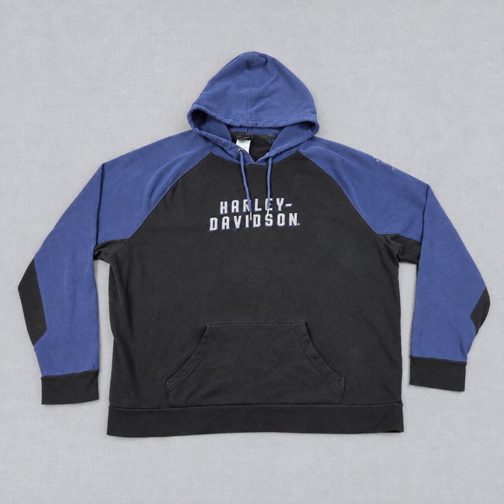 Harley-Davidson Men’s 2XL Hoodie Old Dominion Fredericksburg VA Blue Black 2018